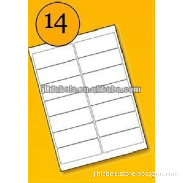 A4 laser label,14 Labels per A4 sheet.,,L7163--99mm x 38mm